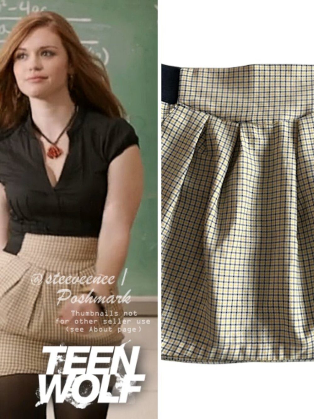H&M Plaid Skirt ASO Lydia Martin